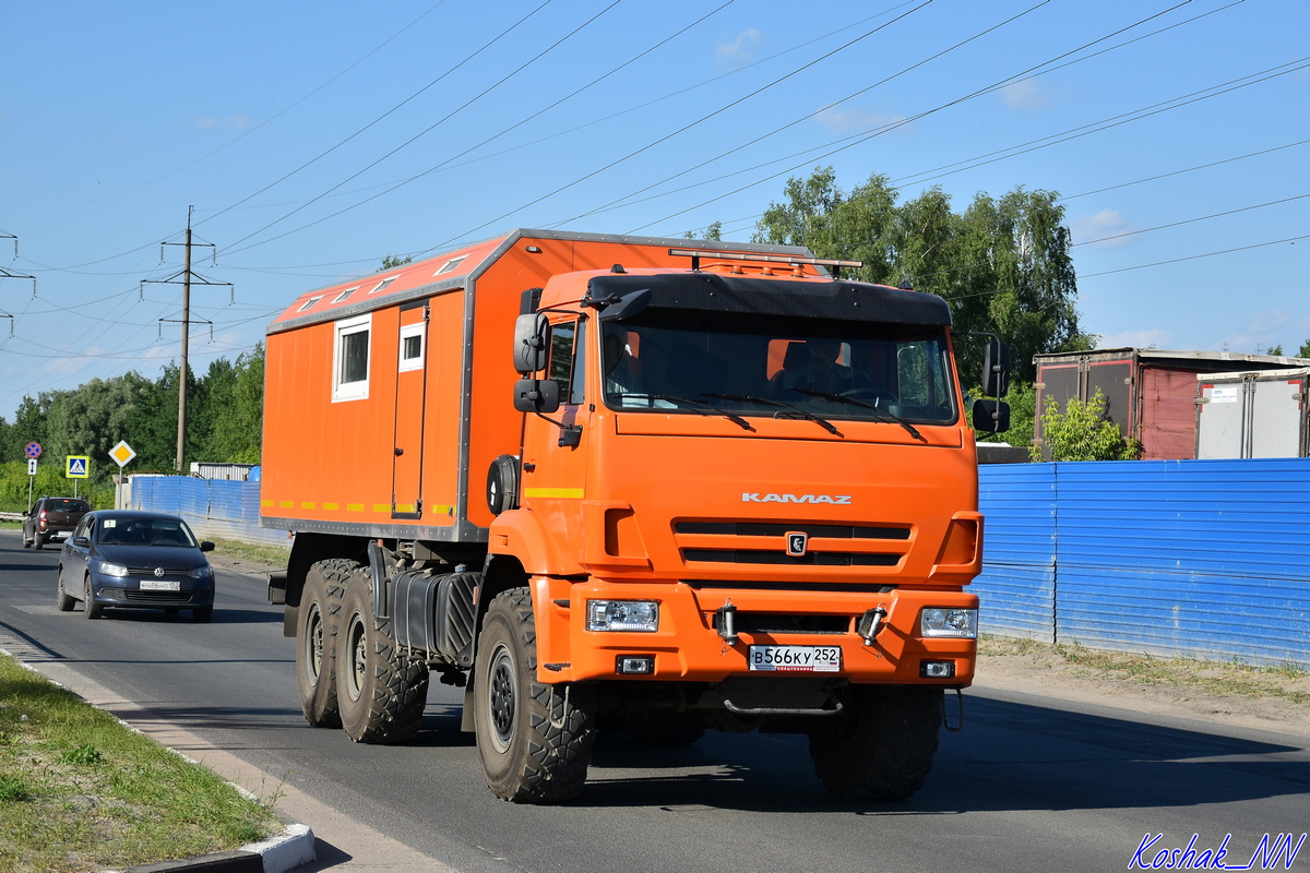 Нижегородская область, № В 566 КУ 252 — КамАЗ-43118 (общая модель)