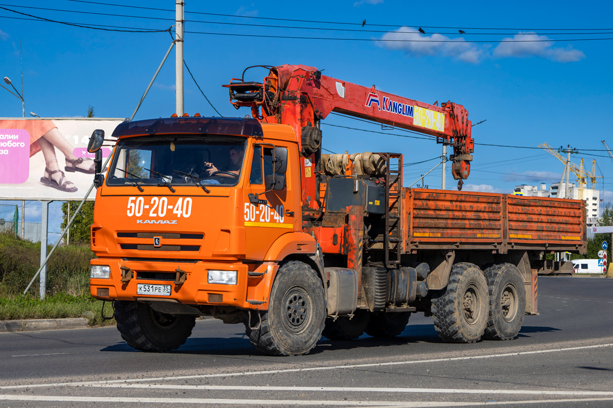 Вологодская область, № К 531 РЕ 35 — КамАЗ-43118 (общая модель)