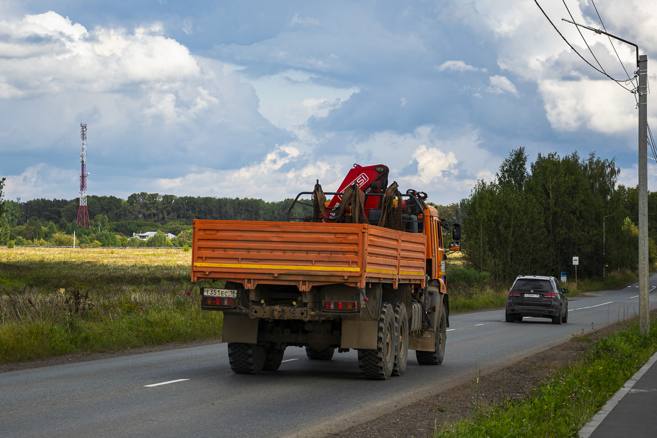 Удмуртия, № Т 351 ЕС 18 — КамАЗ-43118-46