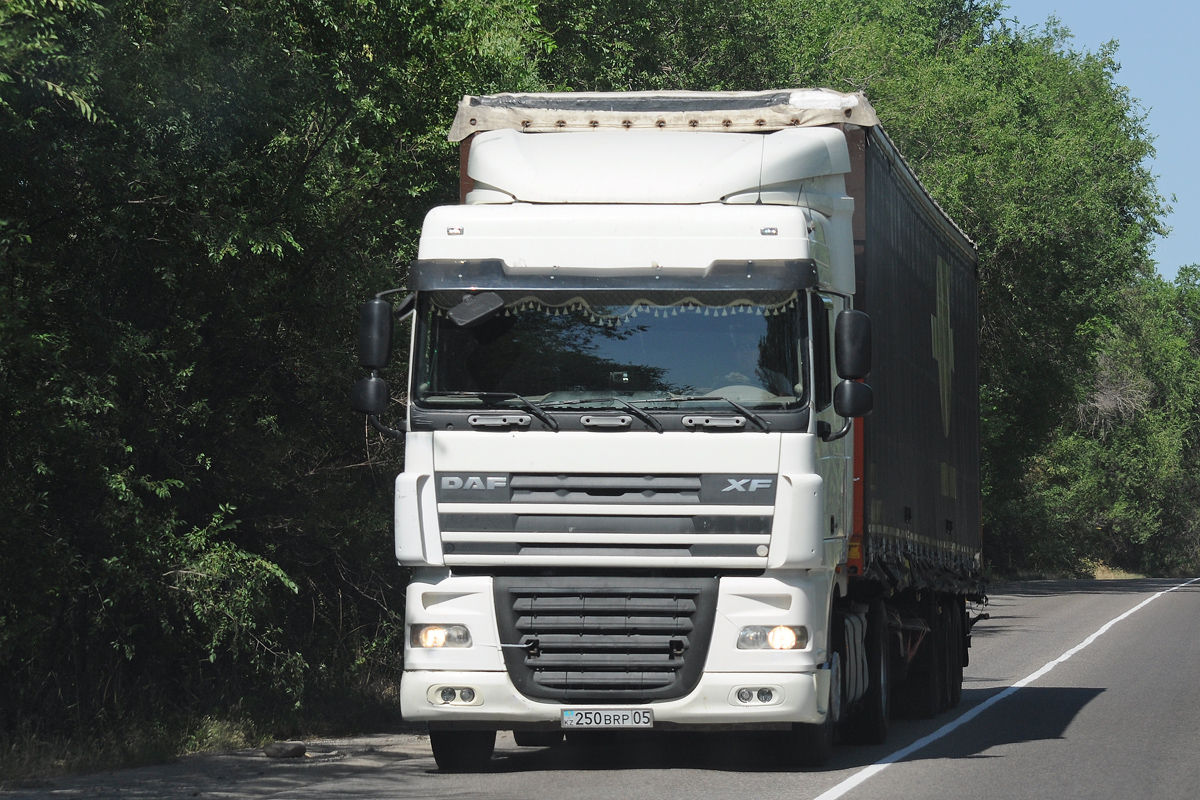Алматинская область, № 250 BRP 05 — DAF XF105 FT