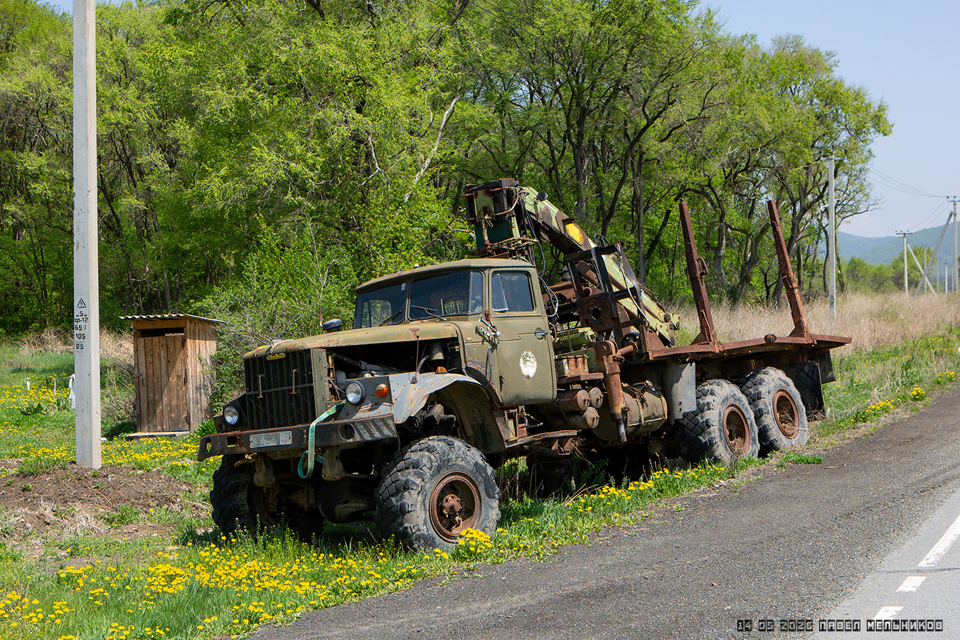 Приморский край, № В 376 МО 25 — КрАЗ-255Б