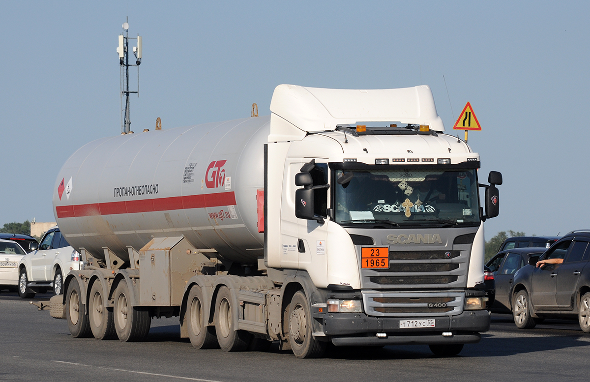 Омская область, № Т 712 УС 55 — Scania ('2009) G400