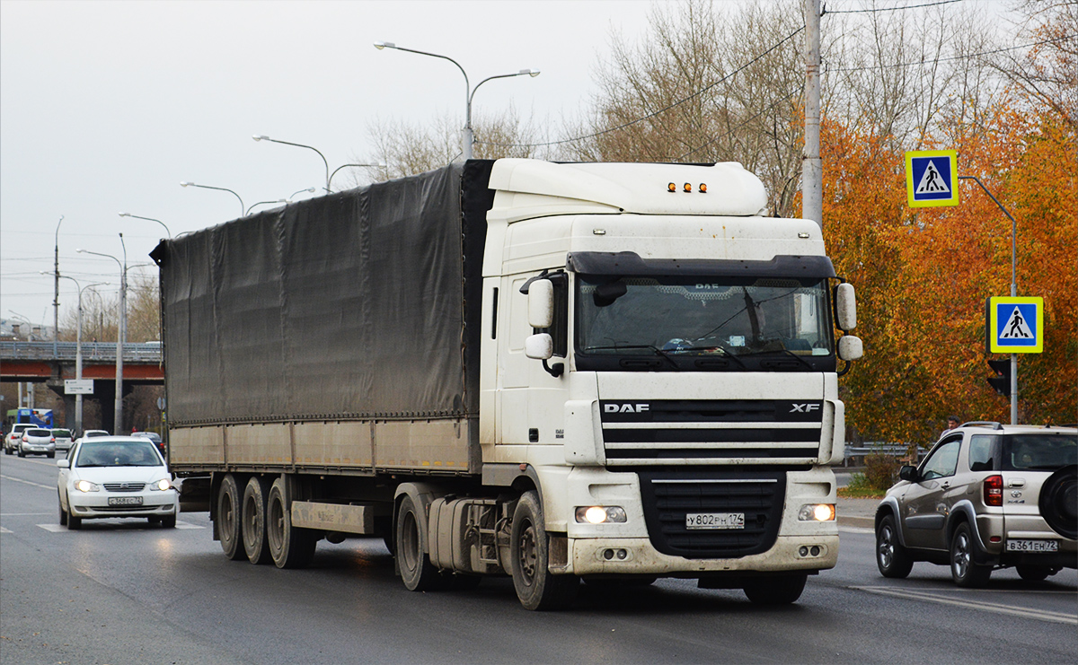 Челябинская область, № У 802 РН 174 — DAF XF105 FT