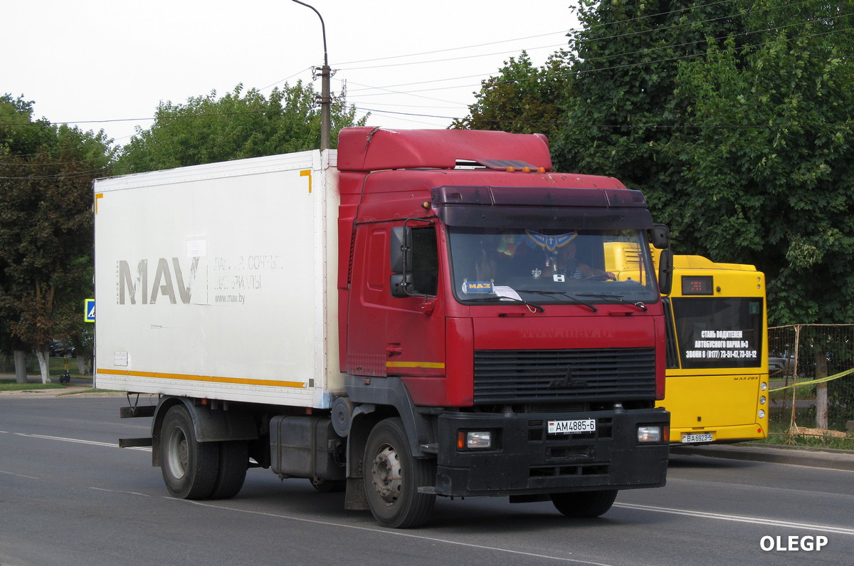 Могилёвская область, № АМ 4885-6 — МАЗ-5340 (общая модель)