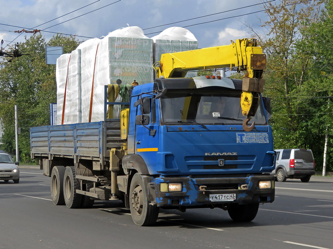 Кировская область, № У 417 ТС 43 — КамАЗ-65117-N3(78)