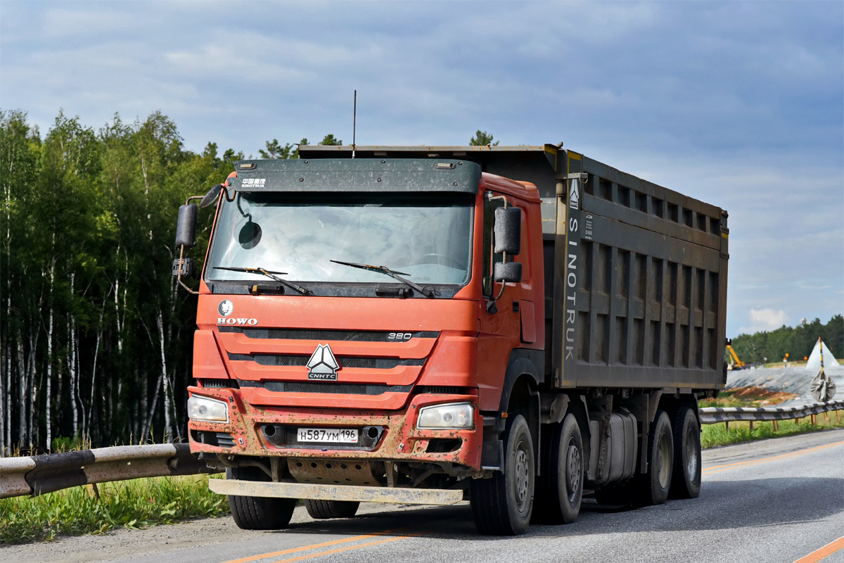 Свердловская область, № Н 587 УМ 196 — Howo HW ZZ3407