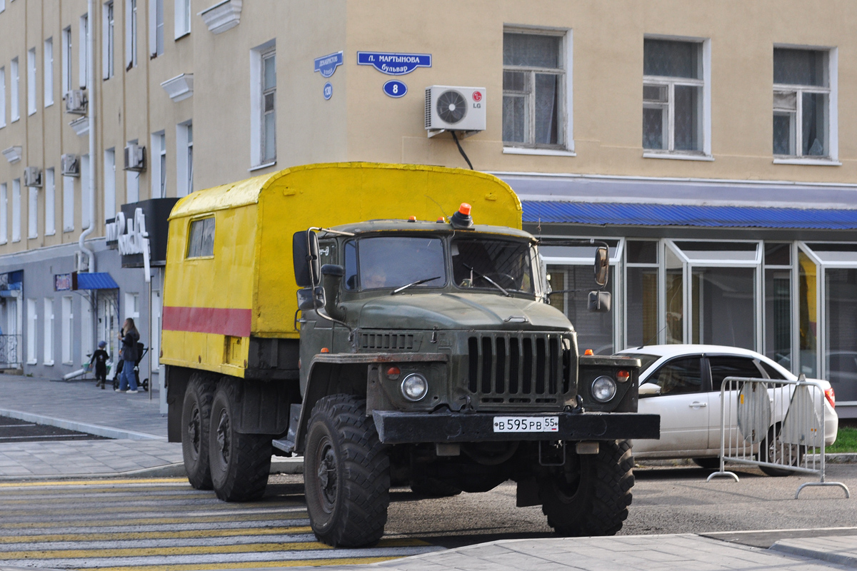 Омская область, № В 595 РВ 55 — Урал-4320-01