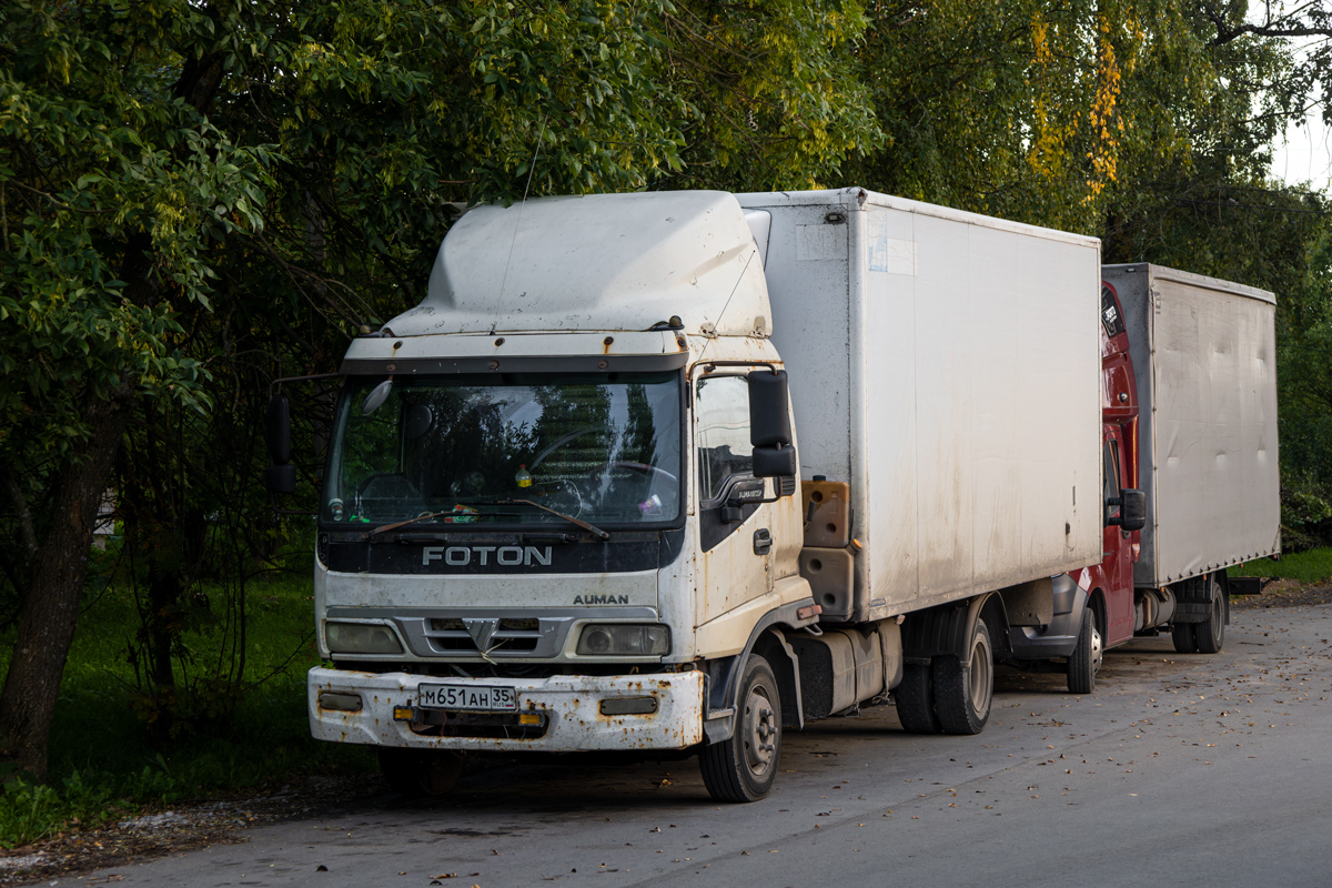 Вологодская область, № М 651 АН 35 — Foton Auman (общая модель)