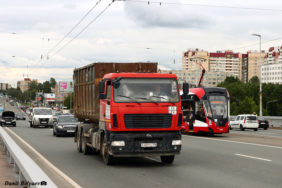 Санкт-Петербург, № С 491 ТА 198 — МАЗ-6312C9