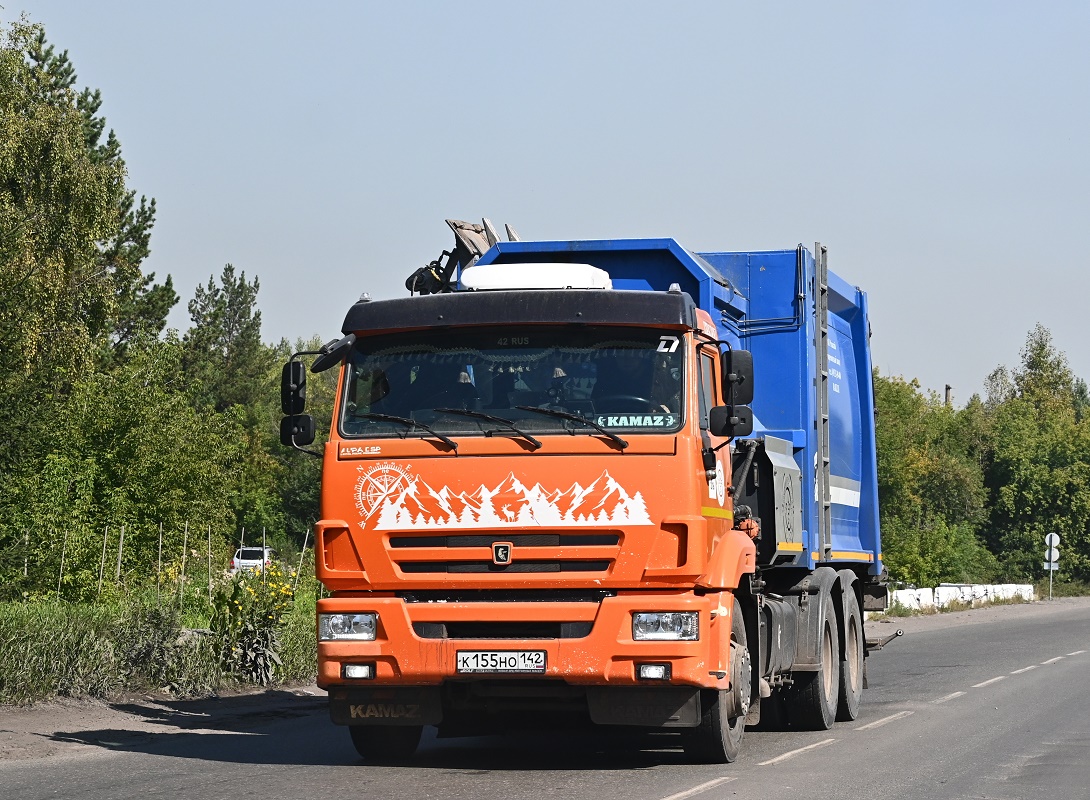Кемеровская область, № К 155 НО 142 — КамАЗ-65115 (общая модель)