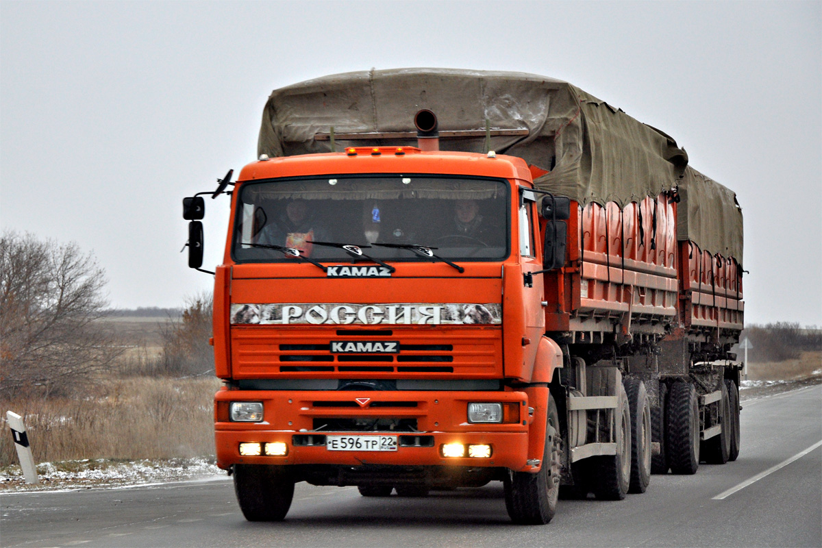 Алтайский край, № Е 596 ТР 22 — КамАЗ-6520-60