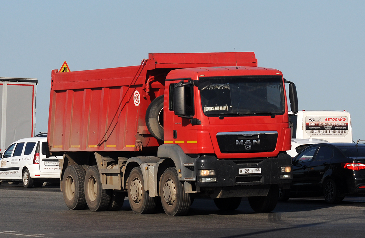 Омская область, № В 128 НУ 155 — MAN TGS 41.390