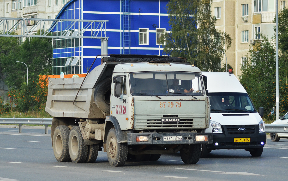 Пермский край, № К 981 ЕТ 159 — КамАЗ-55111-02 [55111C]
