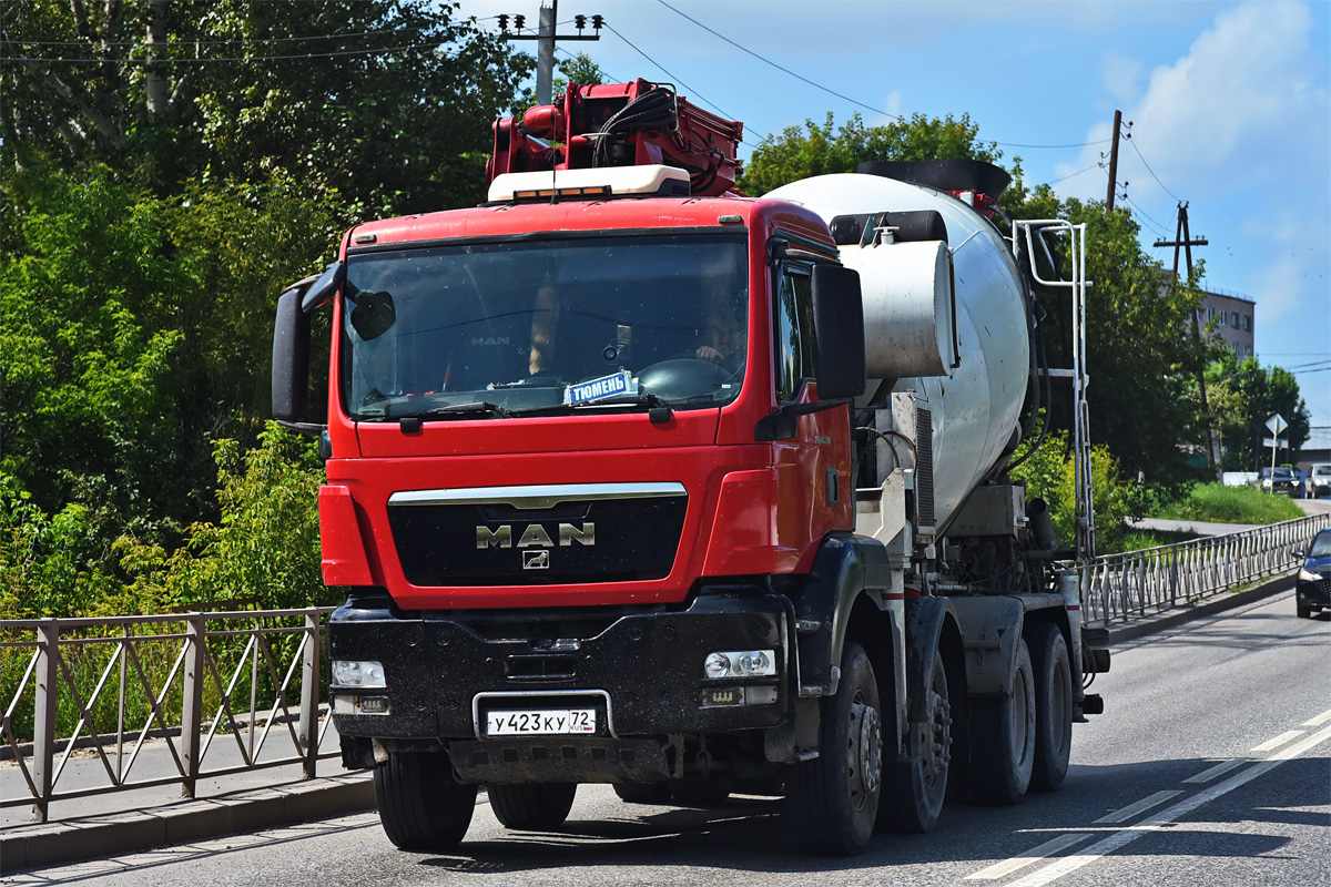 Тюменская область, № У 423 КУ 72 — MAN TGS 41.390