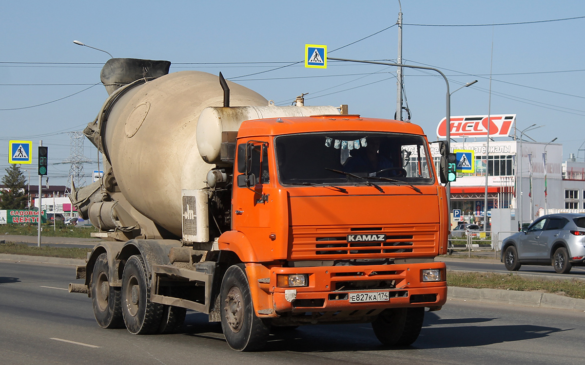 Челябинская область, № Е 827 КА 174 — КамАЗ-6520 [652000]