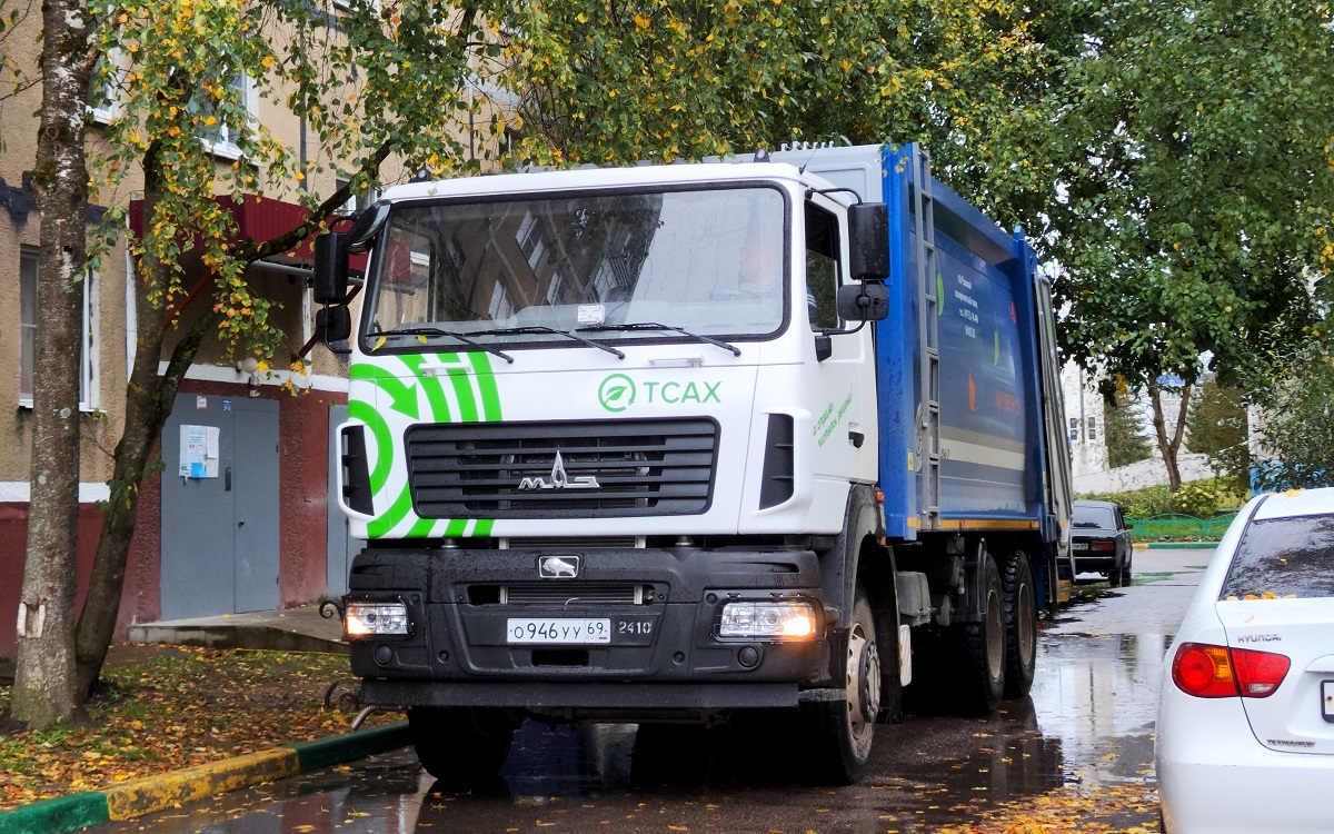 Тверская область, № О 946 УУ 69 — МАЗ-6312 (общая модель)