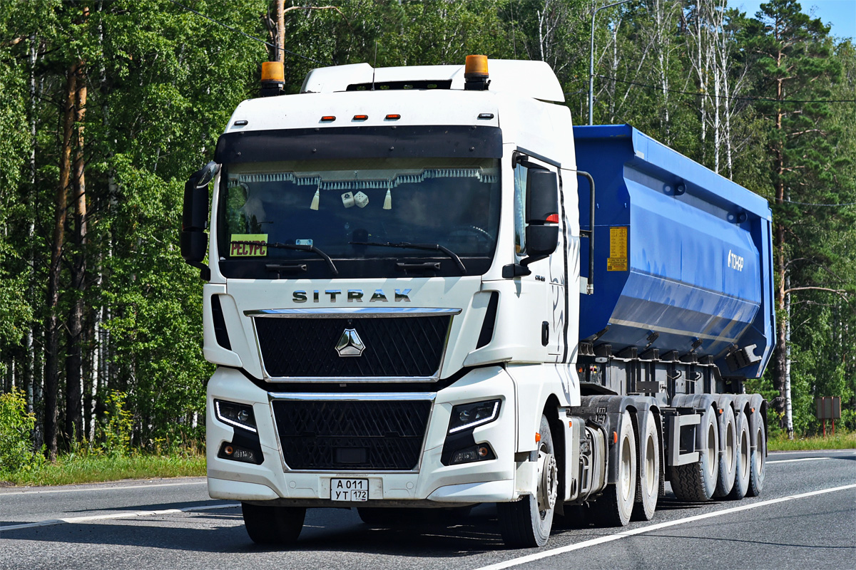 Тюменская область, № А 011 УТ 172 — Sitrak C7H ZZ4186 MAX
