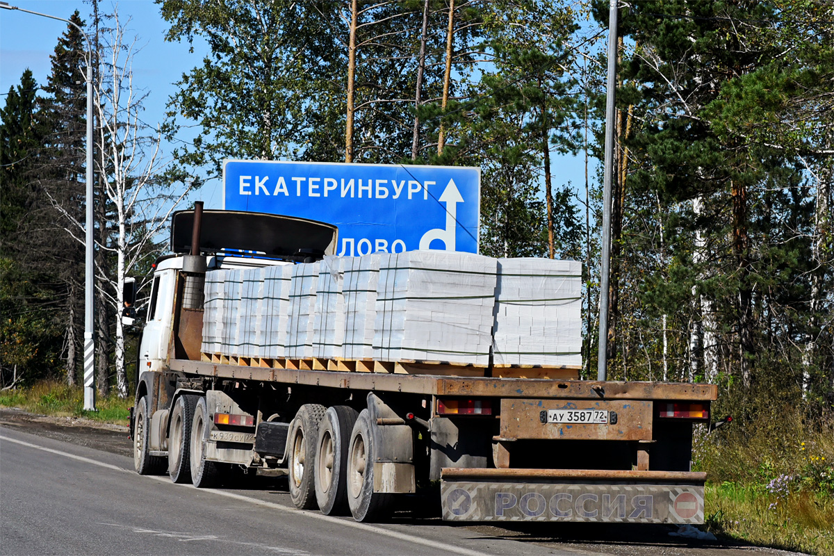 Тюменская область, № АУ 3587 72 — МАЗ-975830