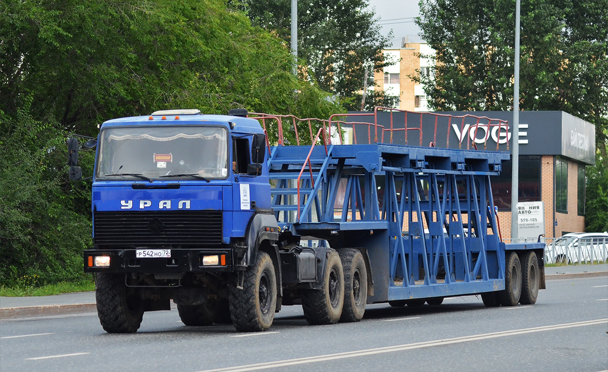 Тюменская область, № Р 542 НО 72 — Урал-44202-82