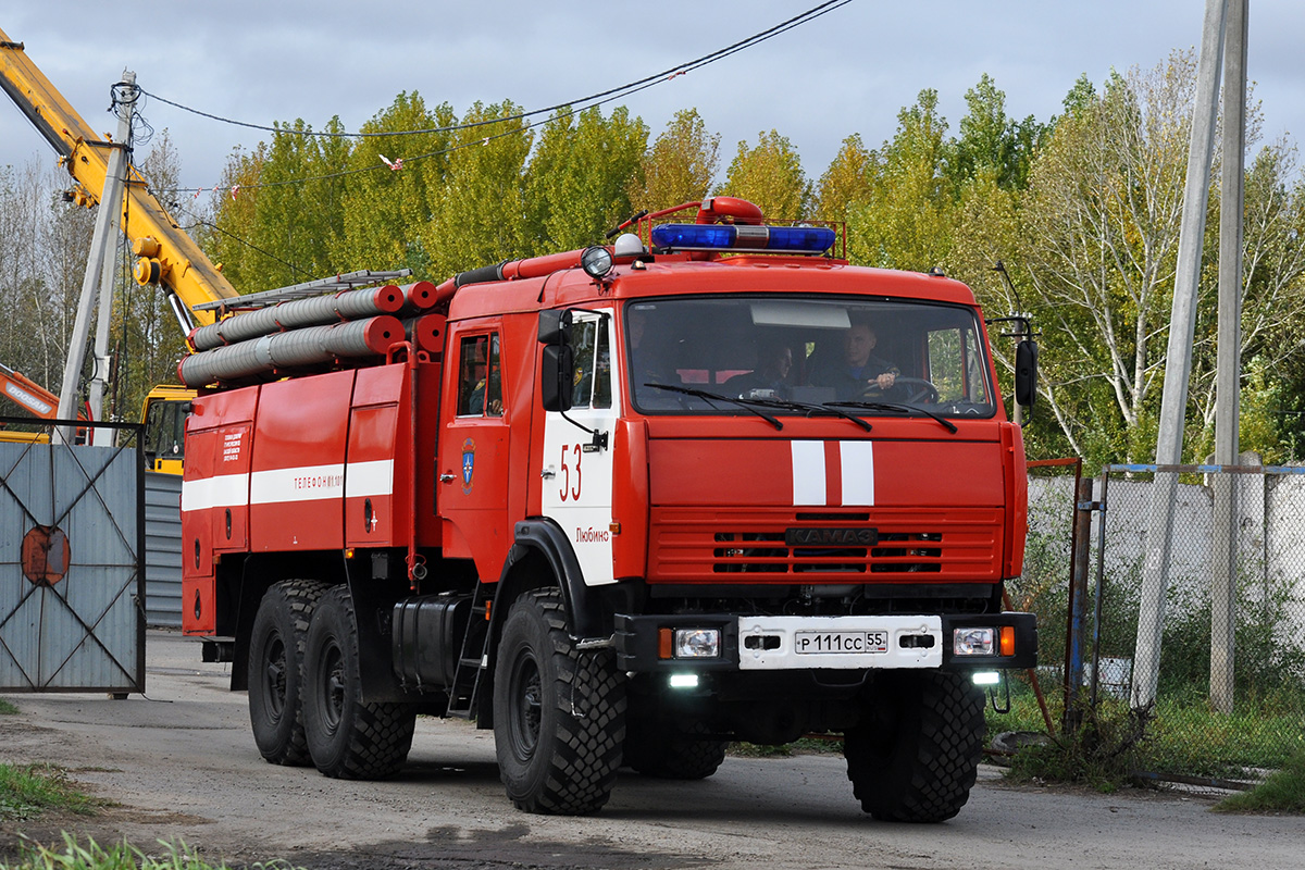 Омская область, № Р 111 СС 55 — КамАЗ-43118-15 [43118R]; Омская область — Пожарный биатлон-2026