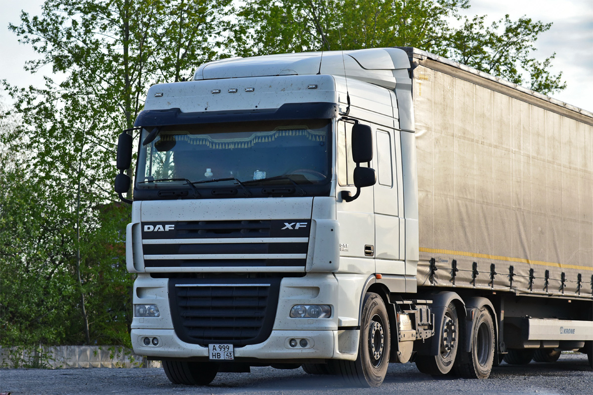 Кировская область, № А 999 НВ 43 — DAF XF105 FTG