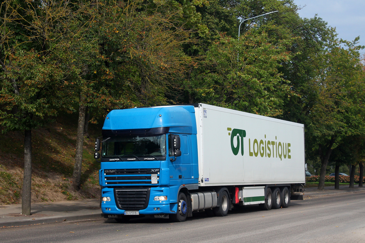 Тернопольская область, № ВО 8159 ВІ — DAF XF105 FT