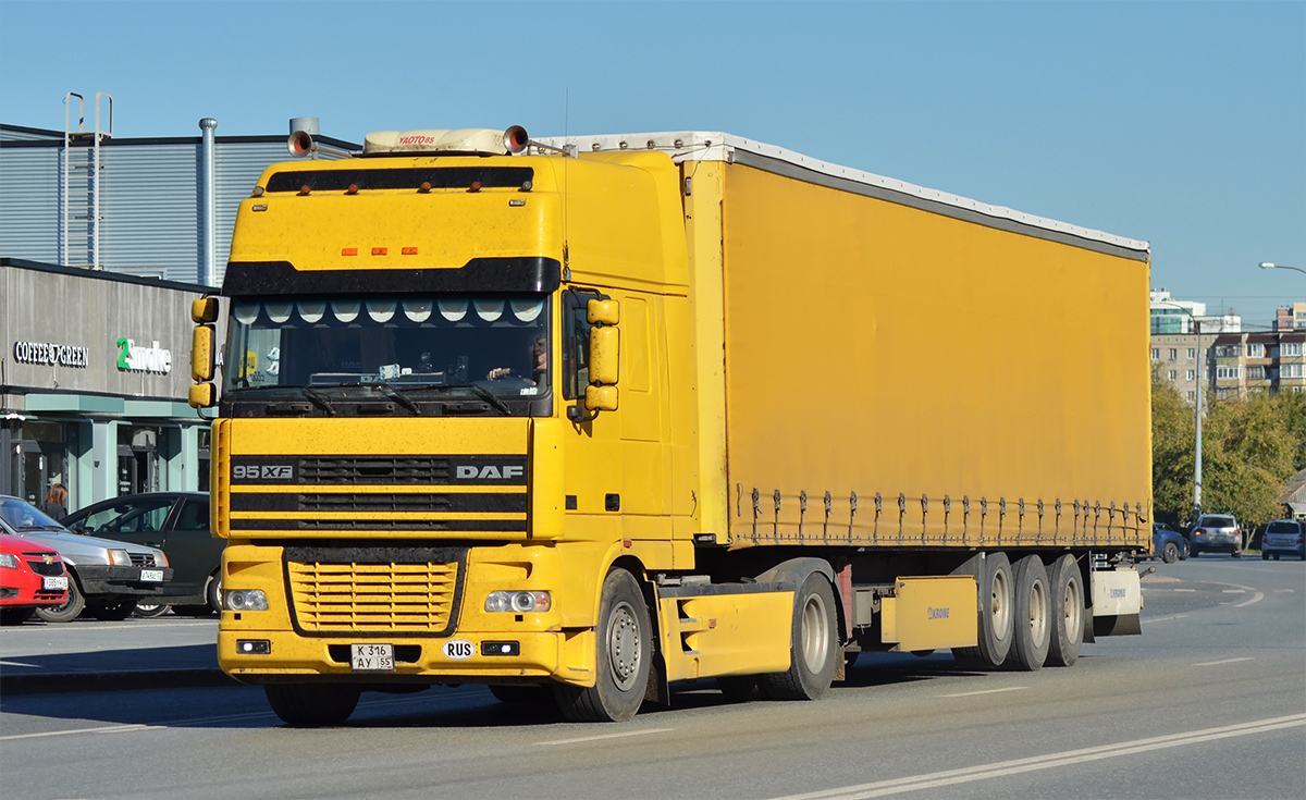 Омская область, № К 316 АУ 55 — DAF 95XF FT