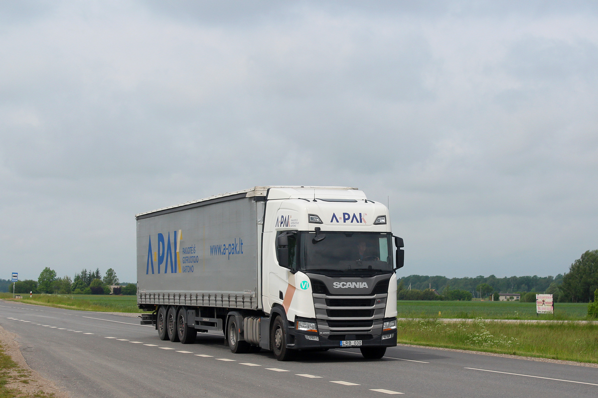 Литва, № LRB 030 — Scania ('2016) R450