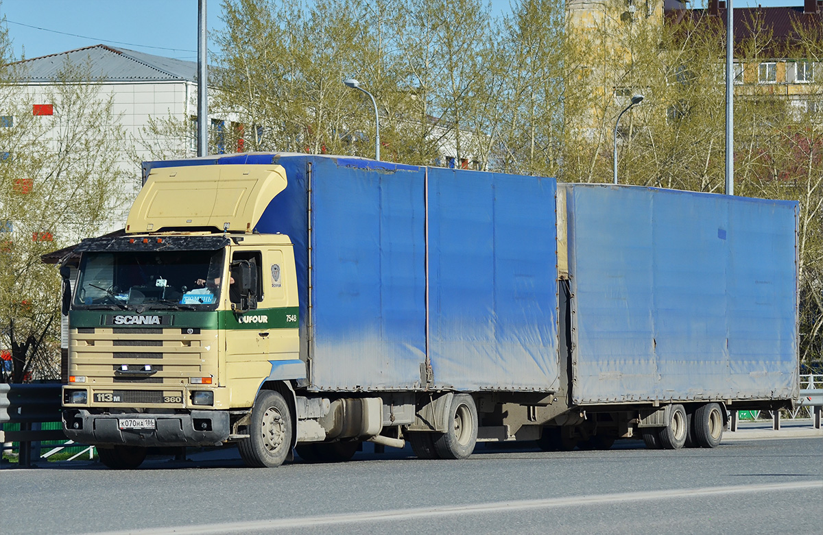 Тюменская область, № К 070 НА 186 — Scania (III) R113M