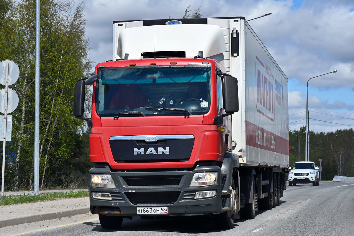 Тамбовская область, № Н 863 ОМ 68 — MAN TGS 19.360