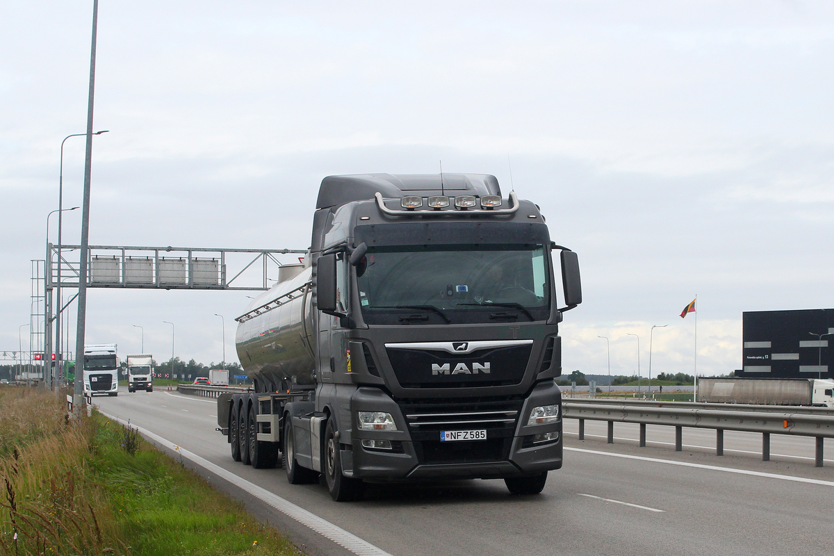 Литва, № NFZ 585 — MAN TGX Euro 6 II 18.500