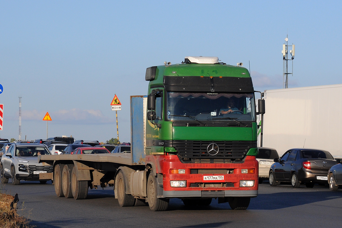 Омская область, № А 177 МА 155 — Mercedes-Benz Actros ('1997) 1843