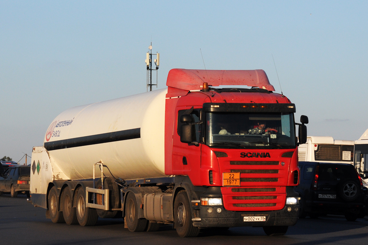 Омская область, № Н 002 УК 55 — Scania ('2004) R380