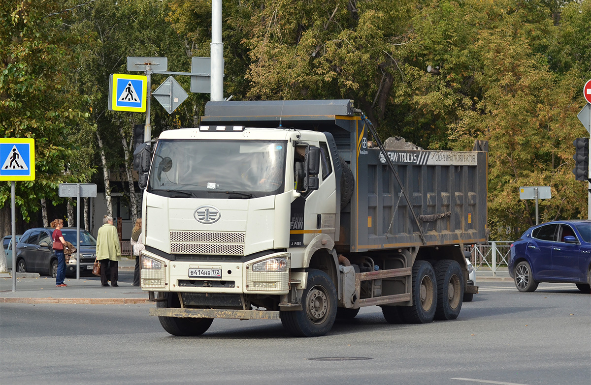 Тюменская область, № В 414 НВ 172 — FAW J6 CA3250