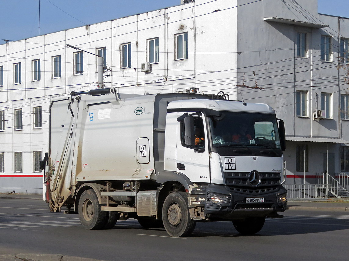 Кировская область, № О 185 РР 43 — Mercedes-Benz Arocs 2033 [Z9M]
