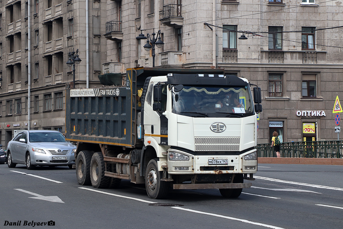 Ленинградская область, № М 078 КК 147 — FAW J6 CA3250