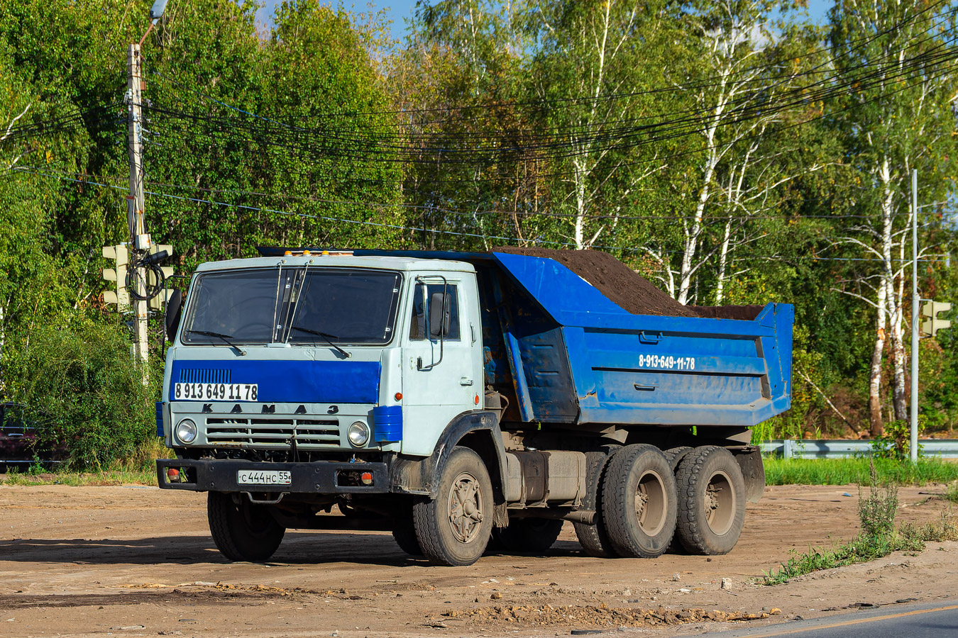 Омская область, № С 444 НС 55 — КамАЗ-55111 [551110]