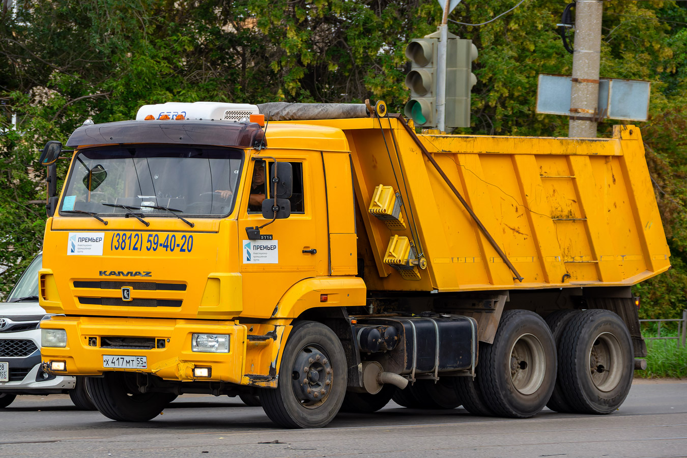 Омская область, № Х 417 МТ 55 — КамАЗ-65115-A4(23)