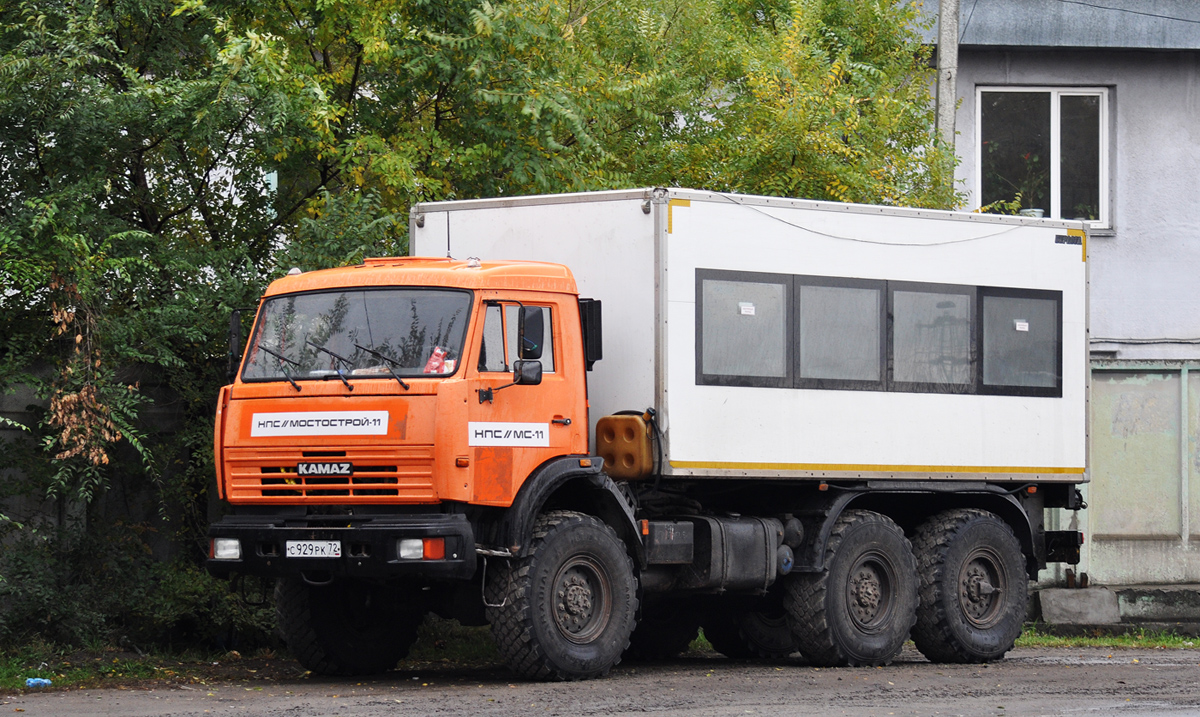 Тюменская область, № С 929 РК 72 — КамАЗ-43114 (общая модель)