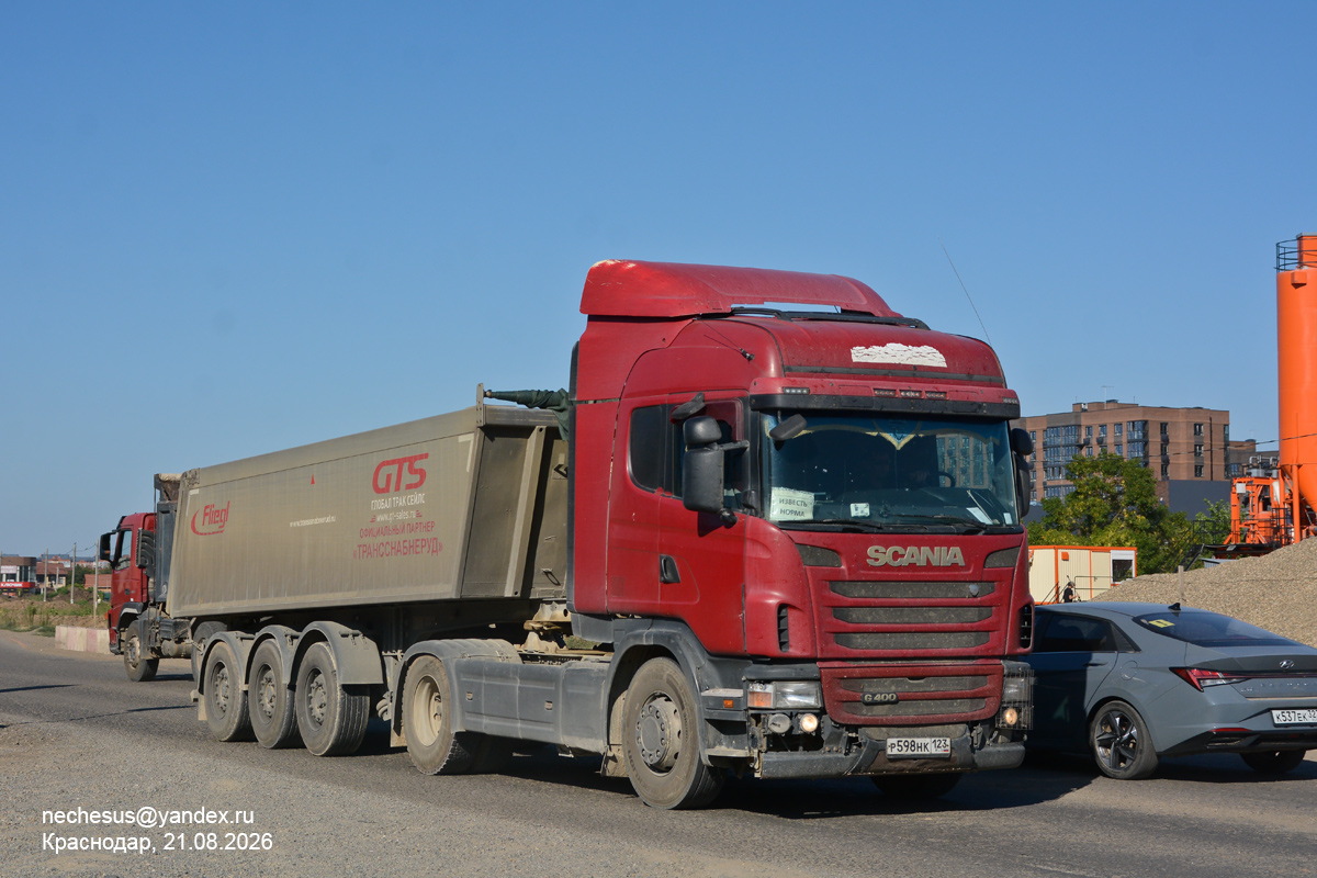Краснодарский край, № Р 598 НК 123 — Scania ('2013) G400
