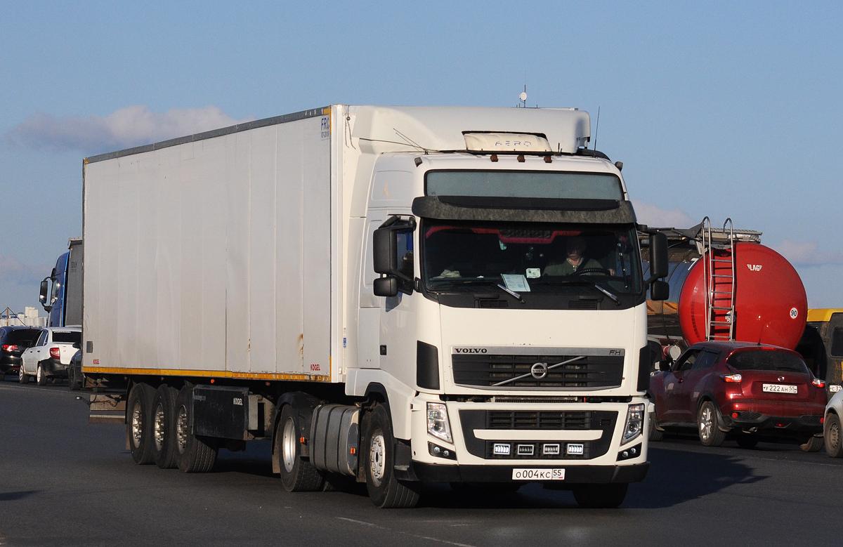 Омская область, № О 004 КС 55 — Volvo ('2008) FH.400 [X9P]