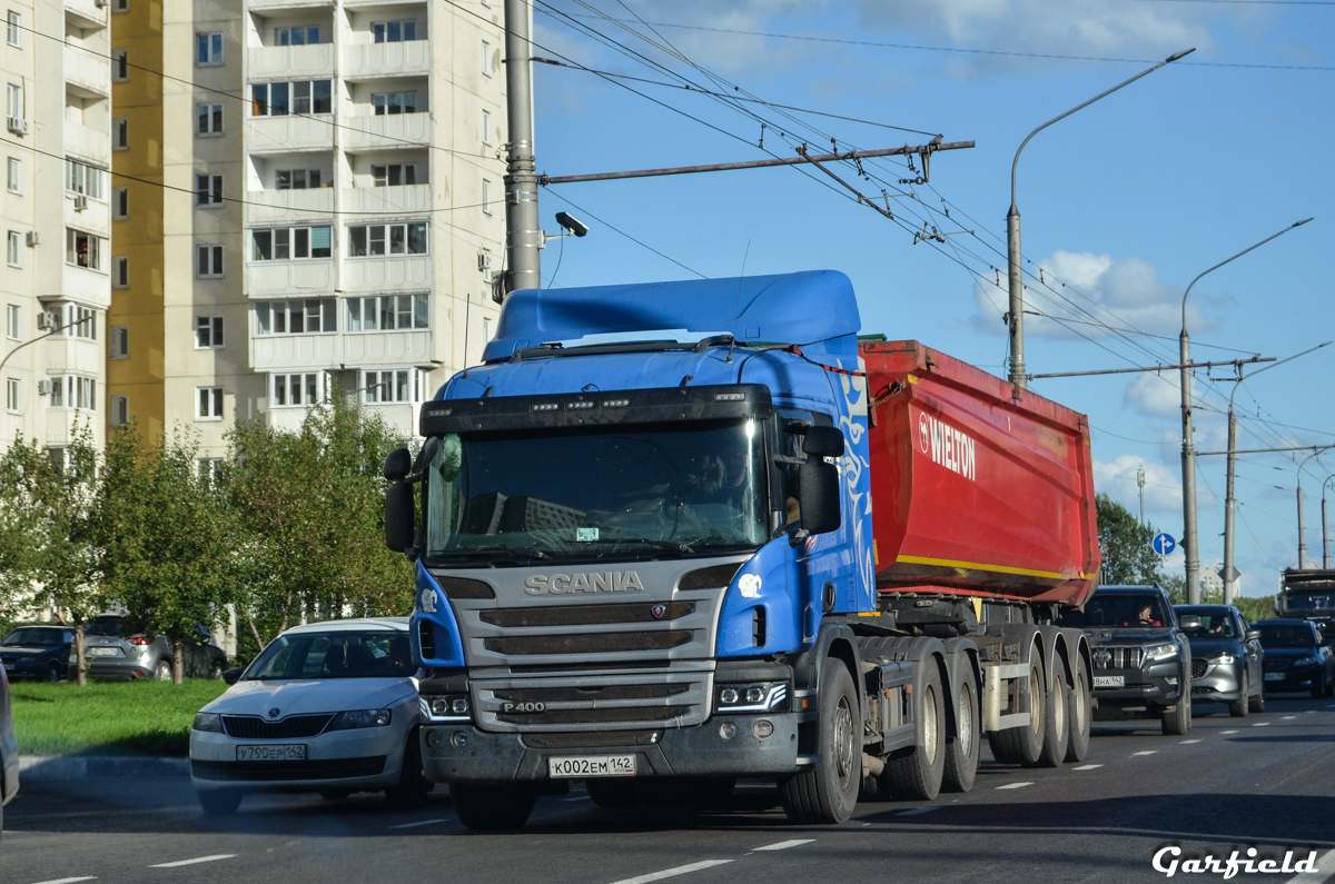 Кемеровская область, № К 002 ЕМ 142 — Scania ('2011) P400