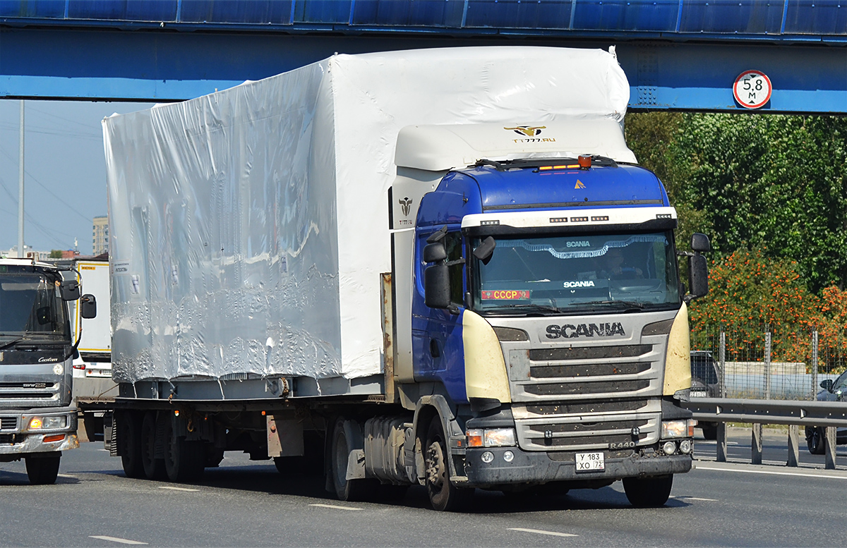 Тюменская область, № У 183 ХО 72 — Scania ('2013) R440